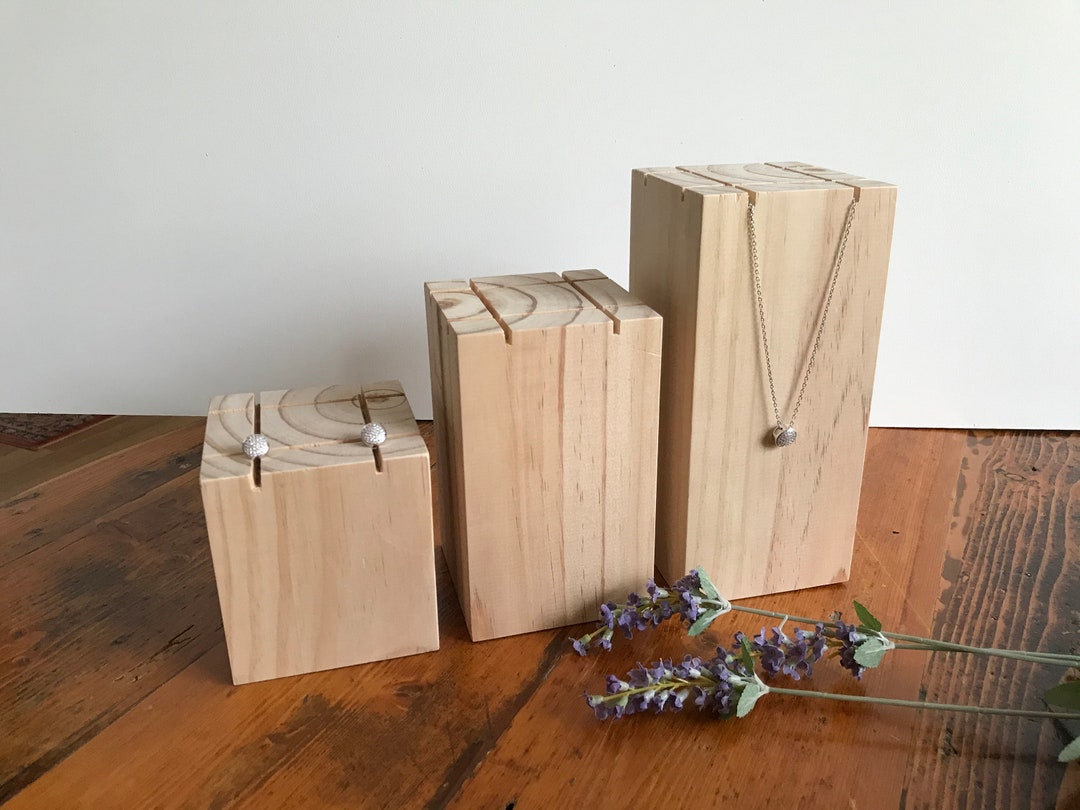 Jewellery Display Plinth Jewellery Display Pedestal Wood Etsy