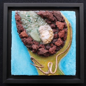 Mosaic Artwork &quot; Upper Crust&quot; ,Mosaic Wall Art, Mixed Media Art, Wall Hanging