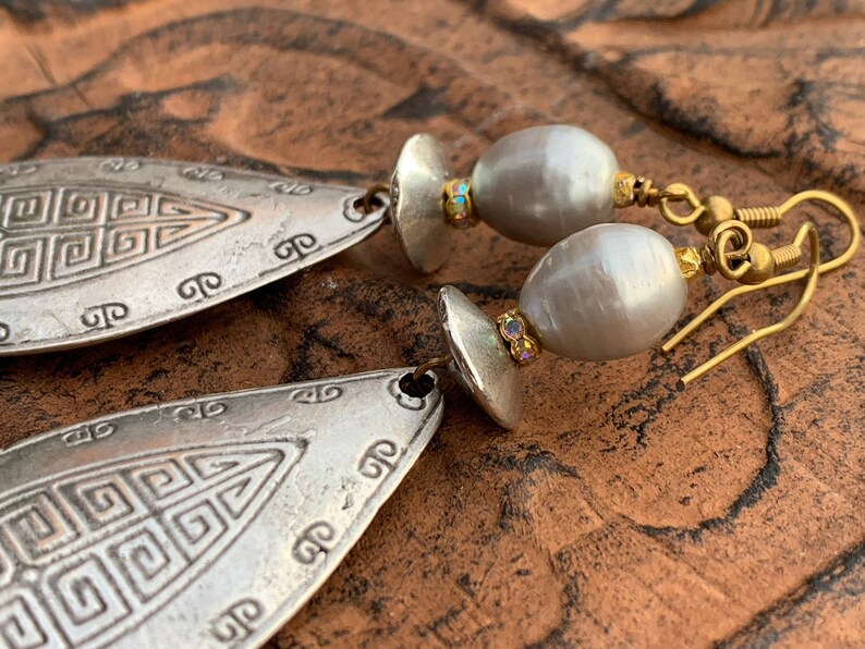 Bold Earrings Statement Earrings Large Silver Earrings Ethnic Jewelry Large Tribal Earrings