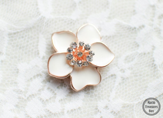10pc Cristal Flor Diamantes De Imitación Botones Flatback Adornos Boda