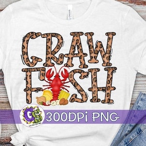 Crawfish PnG for Sublimation. Crawfish PnG | Leopard Crawfish PnG | Crawfish Sublimation |  Leopard Crawfish PNG | Instant Download PNG File
