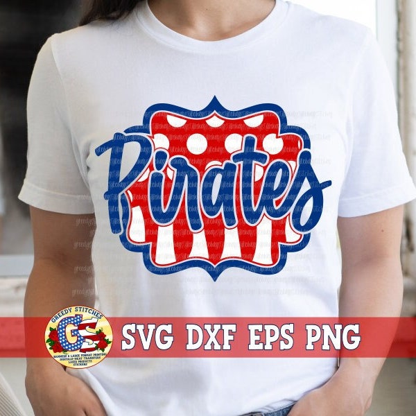 Pirates Frame svg dxf eps png | Pass Christian Pirates SvG | Pass Christian SvG | Cute Pirates Mascot SvG | Pirates DxF Instant Download