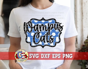 Marco de gatos Wampus SVG / Wampus Cat svg dxf eps png. Wampus SvG / Wampus DxF / Wampus Cats Marco SvG / Wampus Cats SvG Descarga instantánea