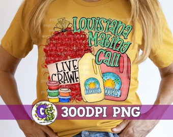 Louisiana Mating Call PnG Sublimation. Crawfish & Daiquiris PnG | Crawfish PnG | Louisiana Crawfish PnG | Louisiana Crawfish PNG Daiquiris