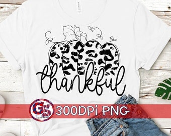 Thankful Pumpkin PNG Sublimation | Fall PnG | Pumpkins PNG | Fall Pumpkins PnG | Halloween PnG | Thankful PnG | Instant Download PnG