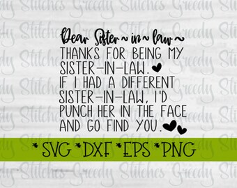 Download Sister in law svg | Etsy