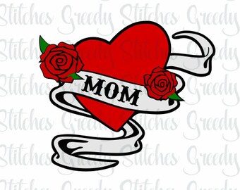 Download Mom Tattoo Eps Etsy