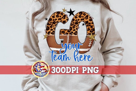 Preppy Go Football Leopard Stars PNG Sublimation | Leopard Football PnG | Homecoming PnG | Preppy Football Stars PnG | Preppy Football PnG