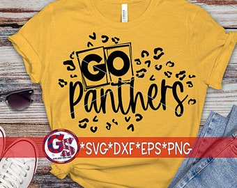 Go Panthers SvG | Panthers svg dxf eps png. Go Panthers SvG | Panthers DxF | Panthers School Spirit SvG | Instant Download Cut File