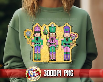 Pink Nutcrackers PnG | Pink Mint Lavender Nutcrackers PnG | Gold Foil Nutcracker PnG | Pink Green Purple Nutcrackers PNg | Christmas PnG