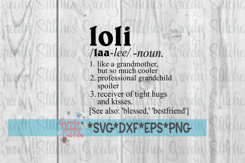 Download Mother's Day Loli Definition svg dxf eps png. Lolli | Etsy
