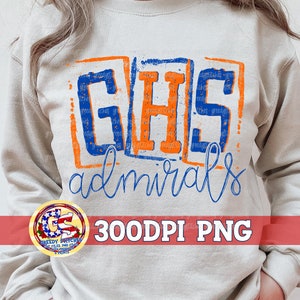 Gulfport High School Admirals PNG Sublimation Gulfport Admirals Png ...