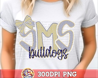 Semmes Middle School Bulldogs Ruffles and Pearls PNG | SMS Bulldogs PnG | SMS Bulldogs PnG | Semmes Middle PnG | Mobile Alabama Semmes PnG