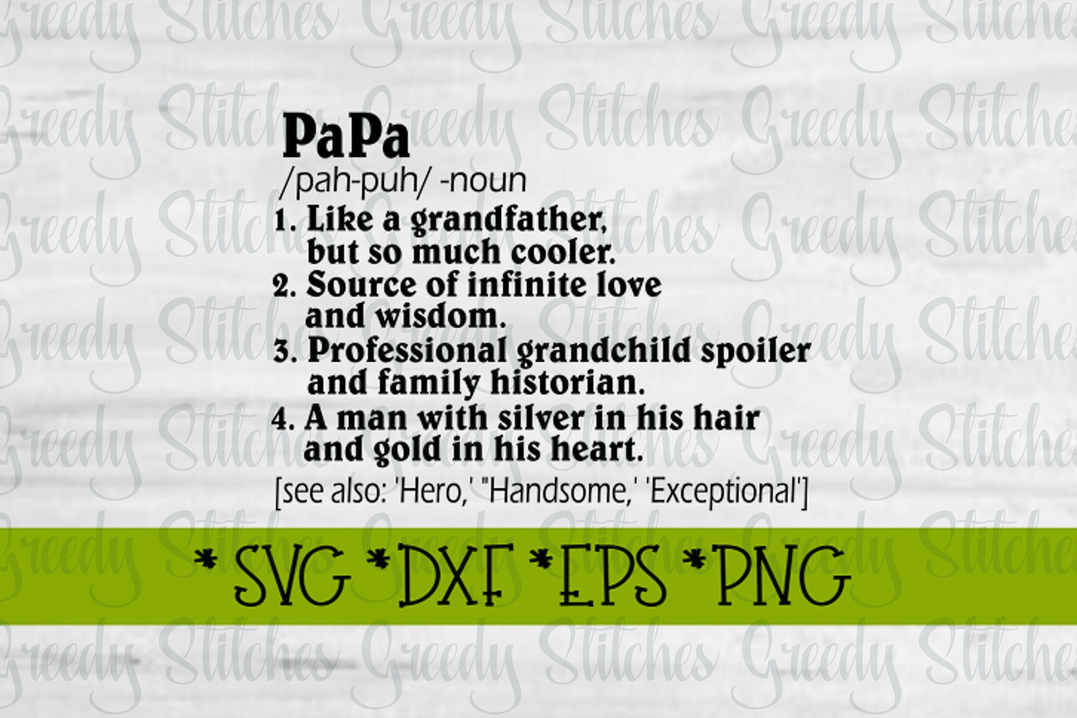 Download Father S Day Papa Svg Papa Definition Svg Dxf Eps Etsy