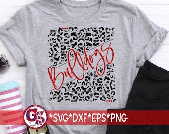 Bulldogs SvG | Bulldogs svg dxf eps png. Go Bulldogs Leopard SvG | Bulldogs SvG | School Spirit Svg | Bulldogs Svg Instant Download Cut File