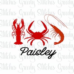 Krab | Langoesten | Garnalen svg, dxf, fcm, eps en png. Cajun Trio SVG, Southern Eats SVG, langoesten SVG, krab SVG, Garnalen SVG, Instant Download
