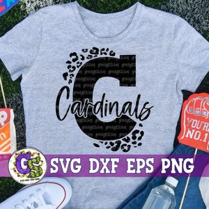 Cardinals C Leopard Print SVG | Cardinals svg dxf eps png. Cardinals SvG | Go Cardinals Svg | Go Cards SvG | Instant Download Cut Files