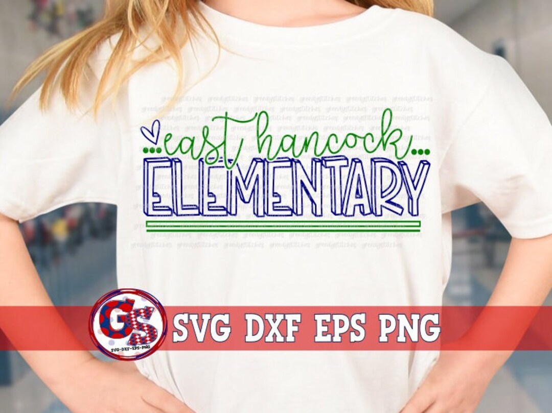 East Hancock Elementary Svg Dxf Eps Png. Hancock County SVG Hawks SVG
