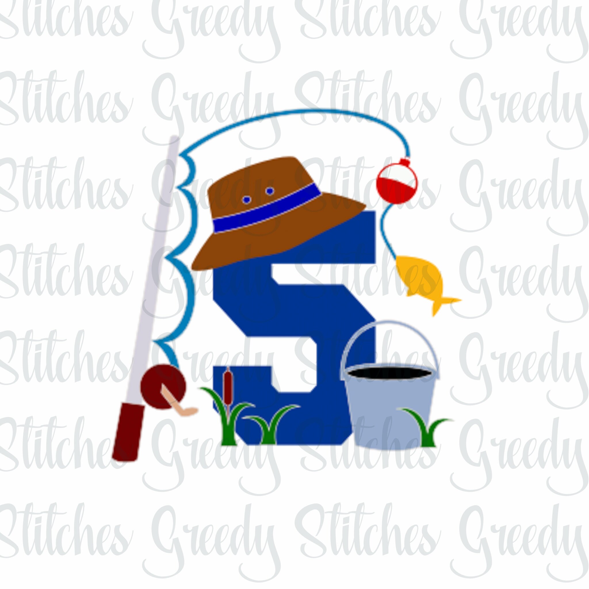 Download Fifth Birthday Fishing Fishing Birthday Svg Eps Png Etsy