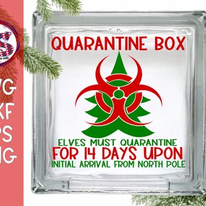 Elf Quarantine Box Svg Dxf Eps Png. Christmas Svg Christmas Elf Svg ...