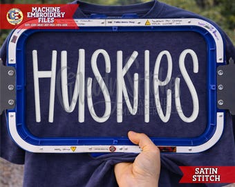 Huskies Satin Stitch Embroidery PeS | Huskies Mascot Machine Embroidery JEF | Huskies DsT | Huskies Embroidery HuS | Huskies JeF | Huskies