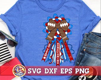 Homecoming Mum Coquette Bow svg eps dxf png | Football Mum SvG | Homecoming Football SvG | Homecoming SvG | Homecoming Game SvG | Coquette