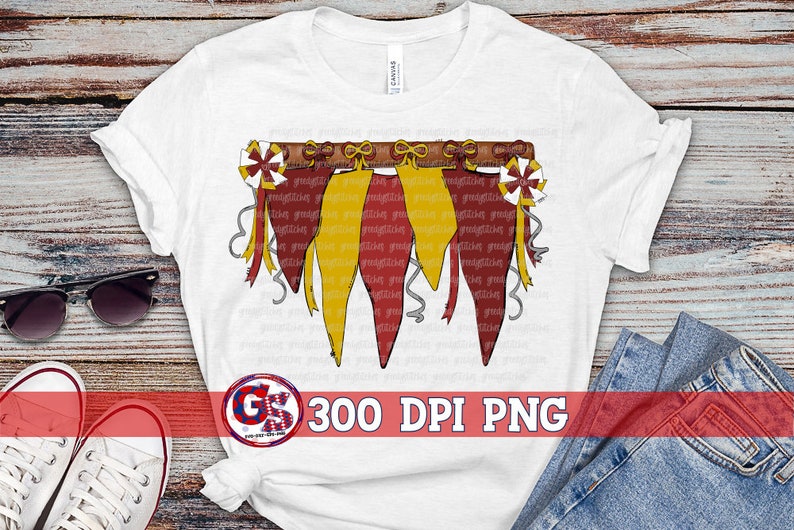 Spirit Pennants Maroon Gold PNG Sublimation | Homecoming Png | Football ...
