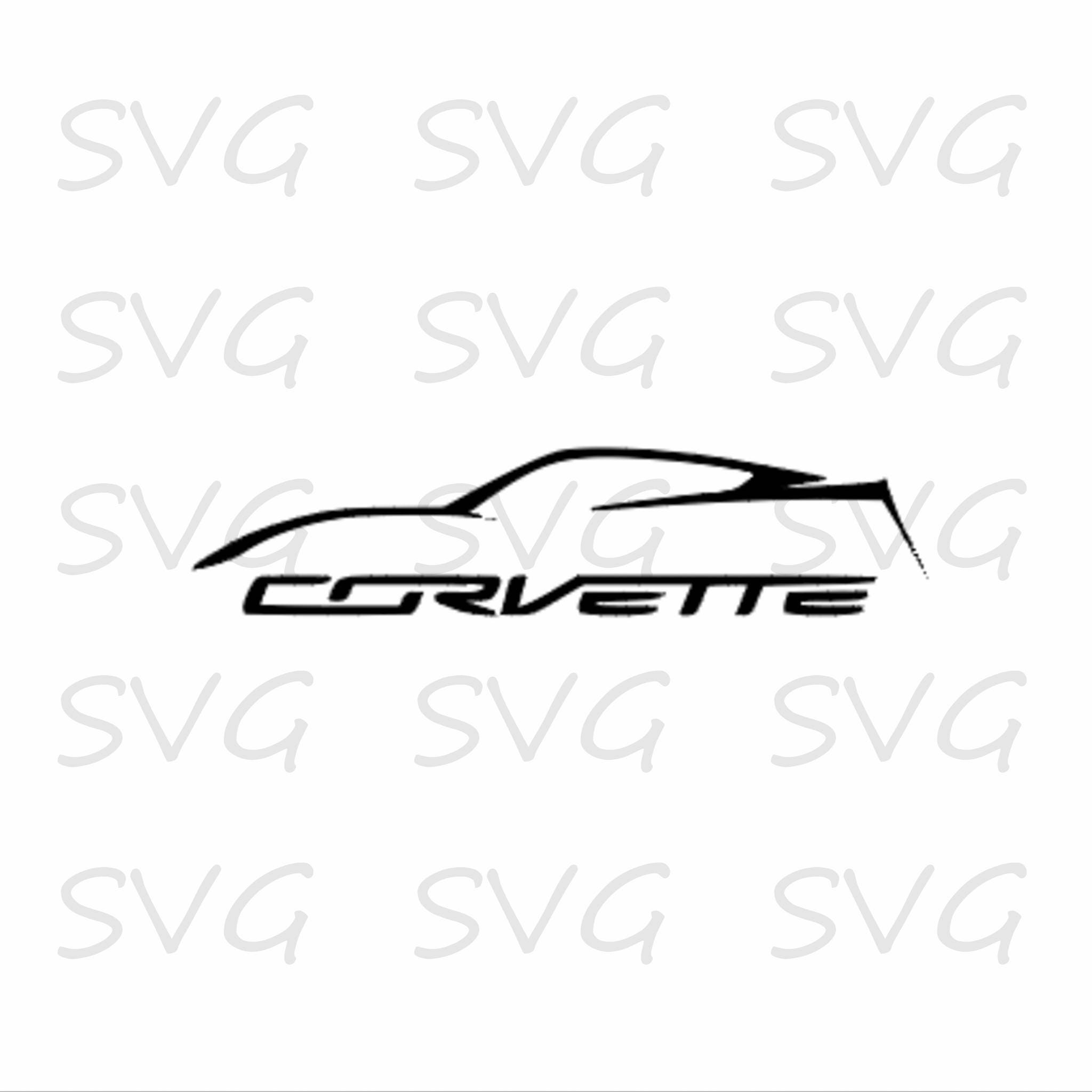 Download Corvette svg dxf fcm eps and png. Corvette Cut File | Etsy