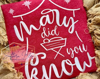 Mary Did You Know Machine Embroidery Design | Baby Jesus Embroidery Design | Mary Jesus Embroidery Design PeS | Christmas PES | Baby Jesus