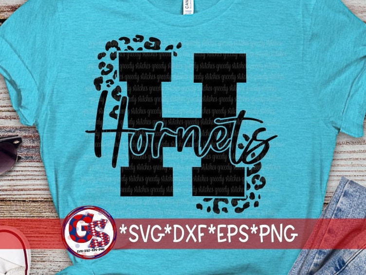 Hornets H Leopard Print svg dxf eps png. Hornissen SVG | Hornissen DxF | Hornissen Schulgeist SvG | Hornissen SVG | Hornissen PnG |Sofortiger Download
