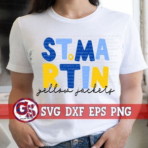 St. Martin Yellow Jackets svg dxf eps png | Yellow Jackets SVG | Yellow Jackets Dxf | Yellow Jackets PnG |  Yellow Jackets Instant Download