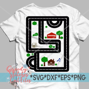 Father's Day | Road Map | Race Track | Dad Shirt svg, dxf, eps, png. Father's Day SVG | Road Map SVG | Dad SVG | Instant Download Cut File.