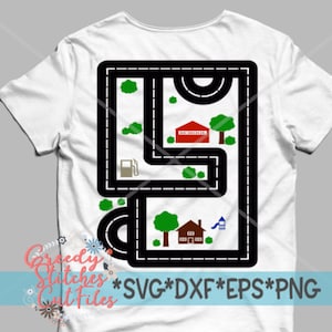 Father's Day | Road Map | Race Track | Dad Shirt svg, dxf, eps, png. Father's Day SVG | Road Map SVG | Dad SVG | Instant Download Cut File.