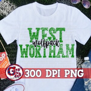 West Wortham Wolfpack PNG pour sublimation | West Wortham PNG | West Harrison PNG | Sublimation PNG | Wolfpack PNG | Fichier PNG à téléchargement instantané