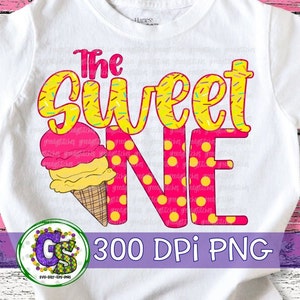 Sweet One Ice Cream PnG Sublimation. 1st Birthday PnG | Ice Cream Birthday Png | 1st Birthday PnG | Sweet One PnG | Instant Download PnG
