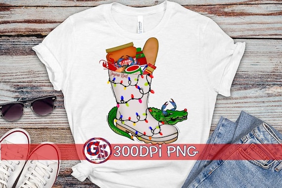 Cajun Christmas Stocking PnG Sublimation. Shrimp Boot PnG  | Cajun Christmas Stocking PnG | Cajun Christmas PnG | Louisiana Christmas PNG