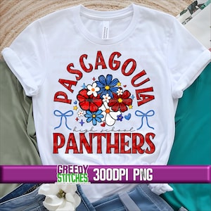 Floral Pascagoula Panthers PNG Set | Pascagoula PnG | Panthers PnG | Sublimation PnG | Pascagoula Panthers PNG | Pascagoula High School PnG