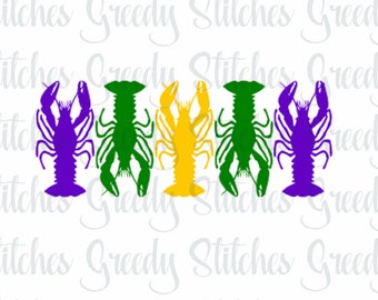 Mardi Gras Crawfish svg, dxf, eps, fcm, and png.  Crawfish SVG, Mardi Gras SVG, Mardi Gras Crawfish SVG, Instant Download.