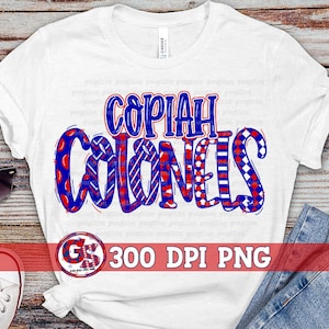 Copiah Colonels Word Art PNG for Sublimation | Copiah Colonels PnG | Copiah Colonels PnG | Sublimation PnG | Instant Download PnG File