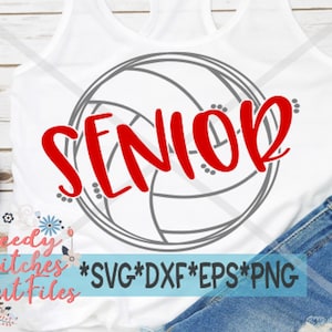 Senior Volleyball svg, dxf, eps, png |  Softball SvG | Volleyball DxF | Senior SvG | Senior Volleyball SvG  | Instant Download Cut File