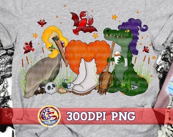 Cajun Halloween PNG | Louisiana Pelican PnG | Louisiana Halloween PnG | Halloween Alligator PnG | Cajun PnG | Halloween Shrimp Boots PnG