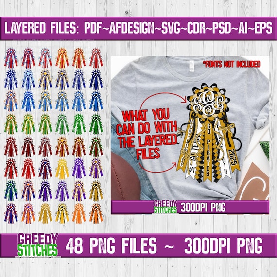 Homecoming Mum Bundle PNG | Homecoming Mum PnG Bundle | Football PnG | 48 Mums PnG | School Spirit PnG | Football Game Mum Bundle Editable