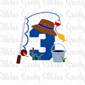 Download Fifth Birthday Fishing Fishing Birthday Svg Eps Png Etsy