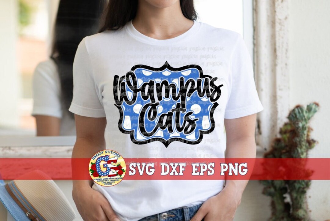 Wampus Cats Frame Svg Wampus Cat Svg Dxf Eps Png. Wampus Svg Wampus Dxf