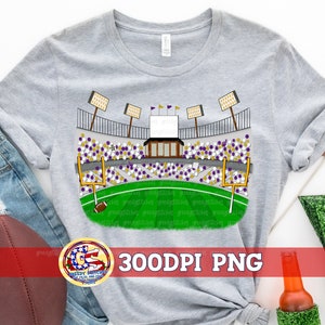 Football Stadium Fans Purple Gold PnG | Football Stadium PnG | School Football PnG | Football Game PnG | Football Fans PnG | Stadium PnG