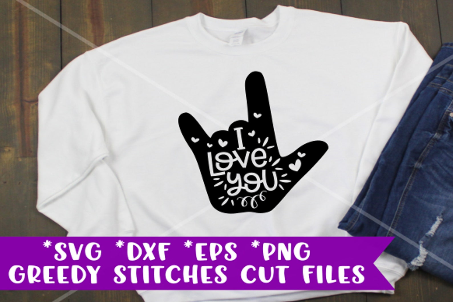 Download I Love You svg dxf eps png. Heart Love SvG ASL Svg | Etsy