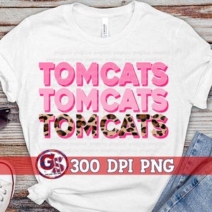Tomcats Pink Leopard Breast Cancer PNG Sublimation | Tomcats PnG | Tomcats PnG | Go Tomcats PnG | Go Tomcats PNG | Instant Download PnG