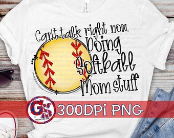 Ich kann nicht sofort Softball Mom Sachen machen PNG für Sublimation | Softball Mom Sachen PnG | Softball Mom Sachen Png | Sofort Download