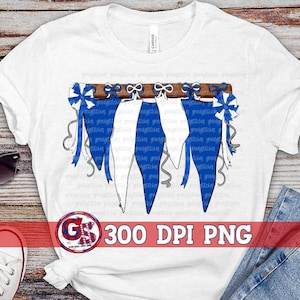 Spirit Pennants Royal Blue & White PNG Sublimation | Homecoming PnG | Football Game PnG | Pennants PnG | School Spirit PnG Instant Download