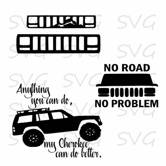Download Jeep Cherokee Cut file svg dxf fcm eps and png. Instant | Etsy